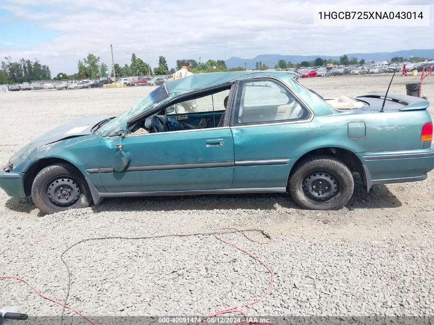 1992 Honda Accord Lx VIN: 1HGCB725XNA043014 Lot: 40091474