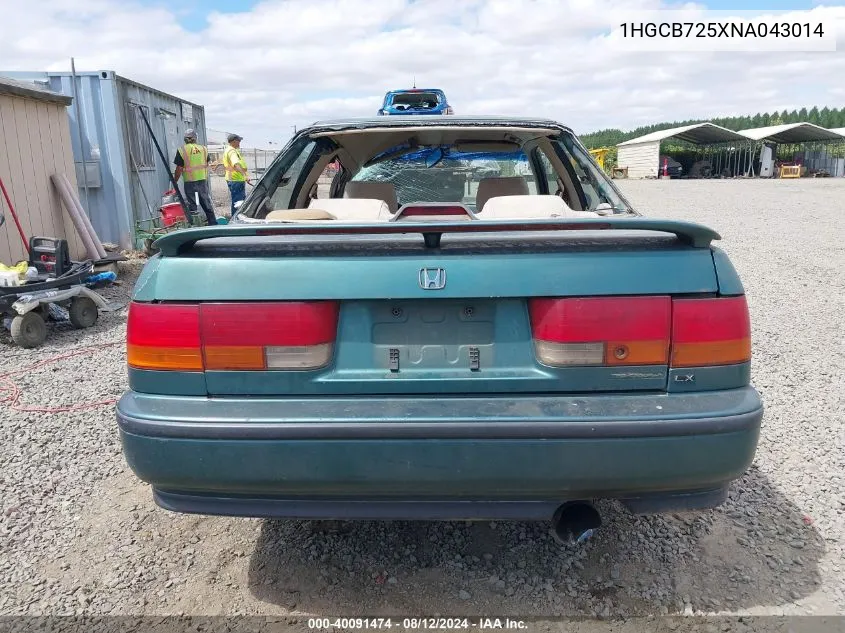 1HGCB725XNA043014 1992 Honda Accord Lx