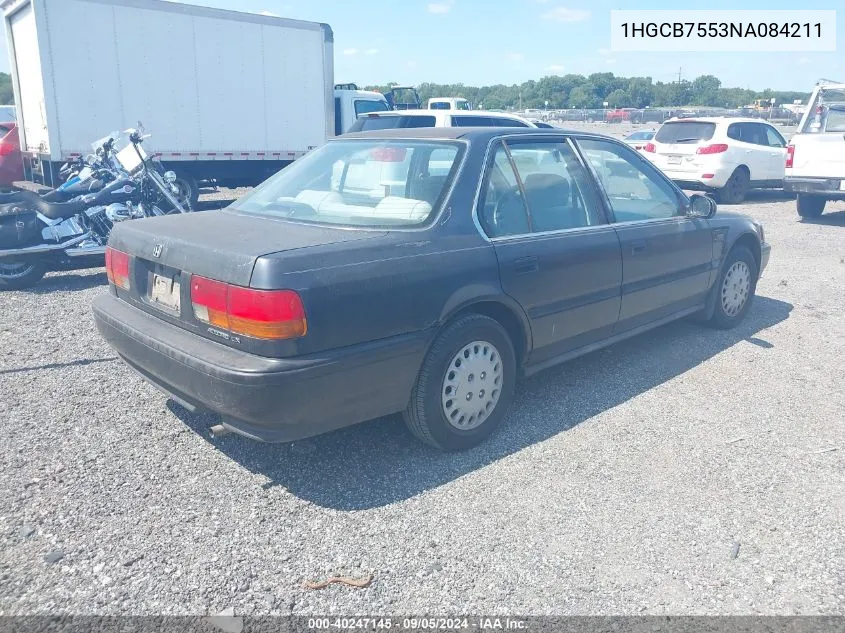 1992 Honda Accord Lx VIN: 1HGCB7553NA084211 Lot: 40247145