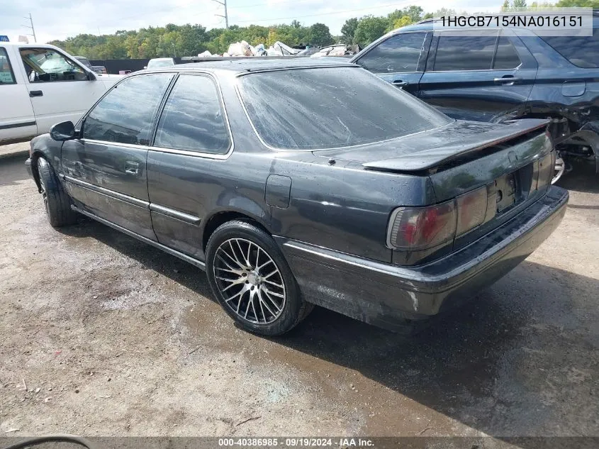 1HGCB7154NA016151 1992 Honda Accord Lx