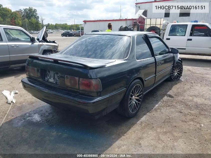 1HGCB7154NA016151 1992 Honda Accord Lx