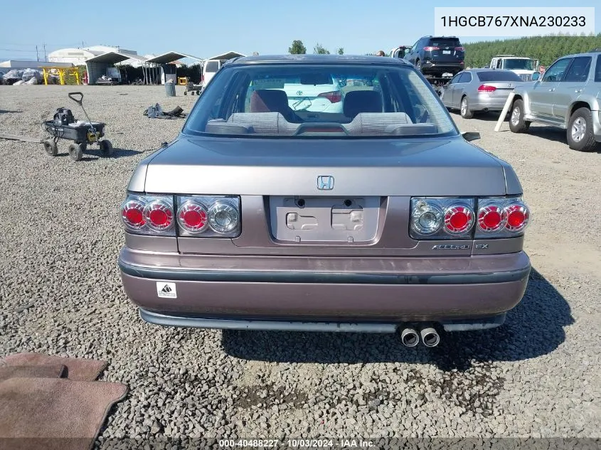 1HGCB767XNA230233 1992 Honda Accord Ex