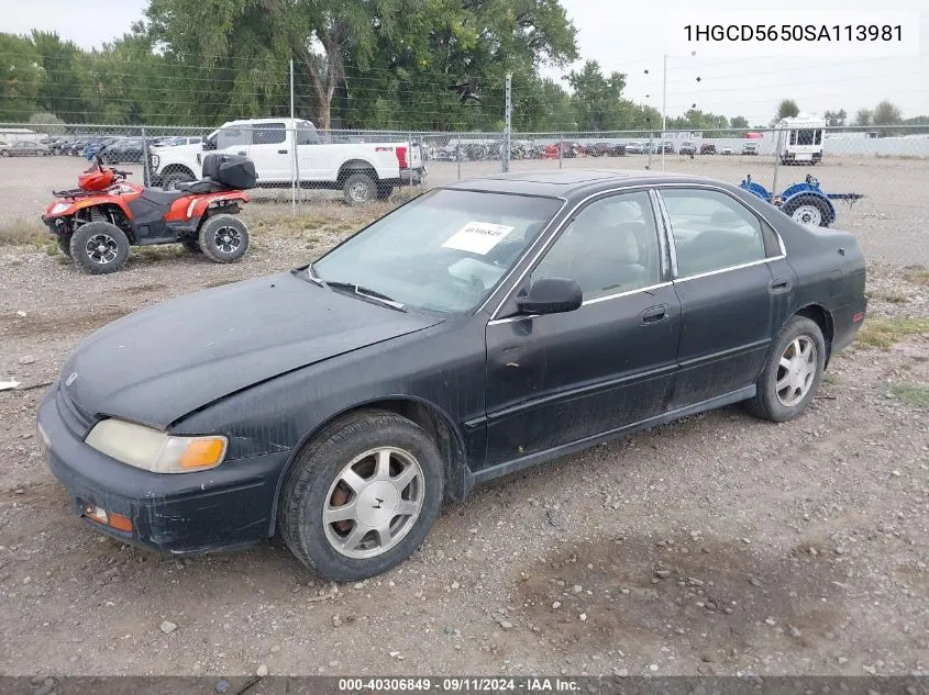 1995 Honda Accord Ex VIN: 1HGCD5650SA113981 Lot: 40306849