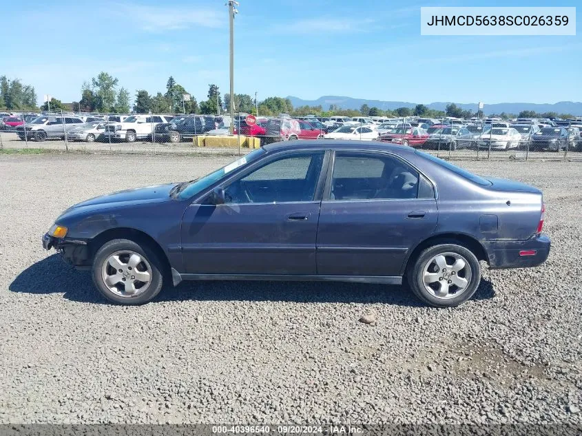 1995 Honda Accord Lx VIN: JHMCD5638SC026359 Lot: 40396540