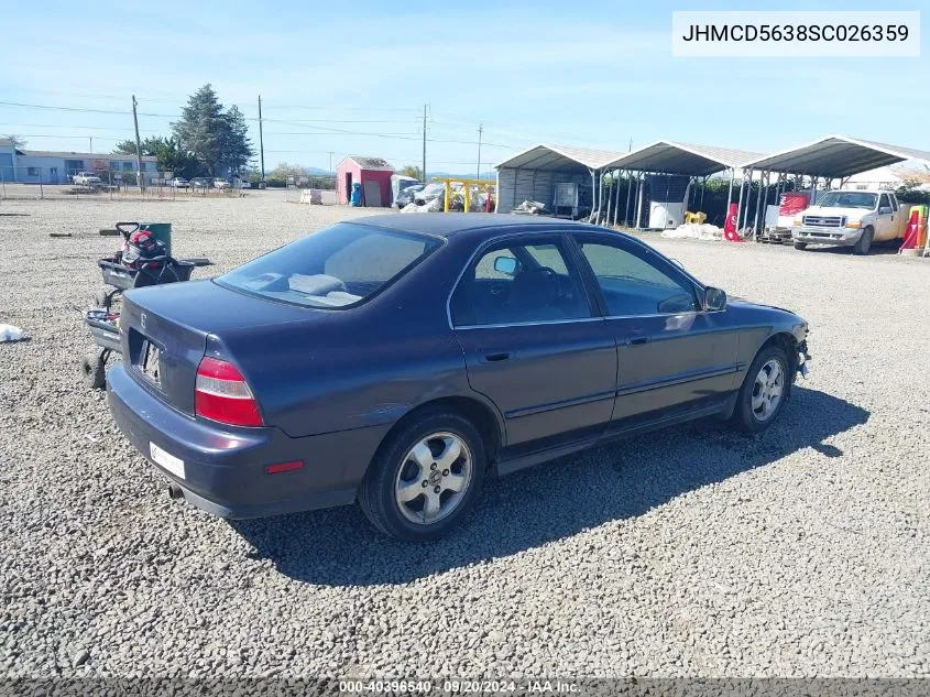 JHMCD5638SC026359 1995 Honda Accord Lx