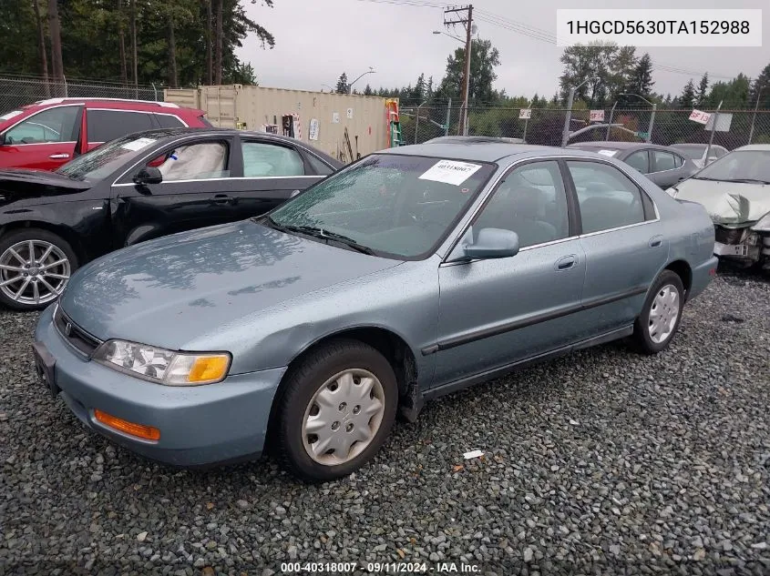 1HGCD5630TA152988 1996 Honda Accord Lx/Ex