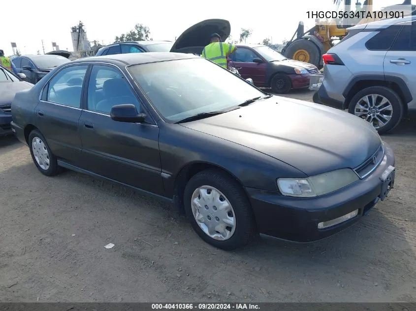 1996 Honda Accord Lx/Ex VIN: 1HGCD5634TA101901 Lot: 40410366