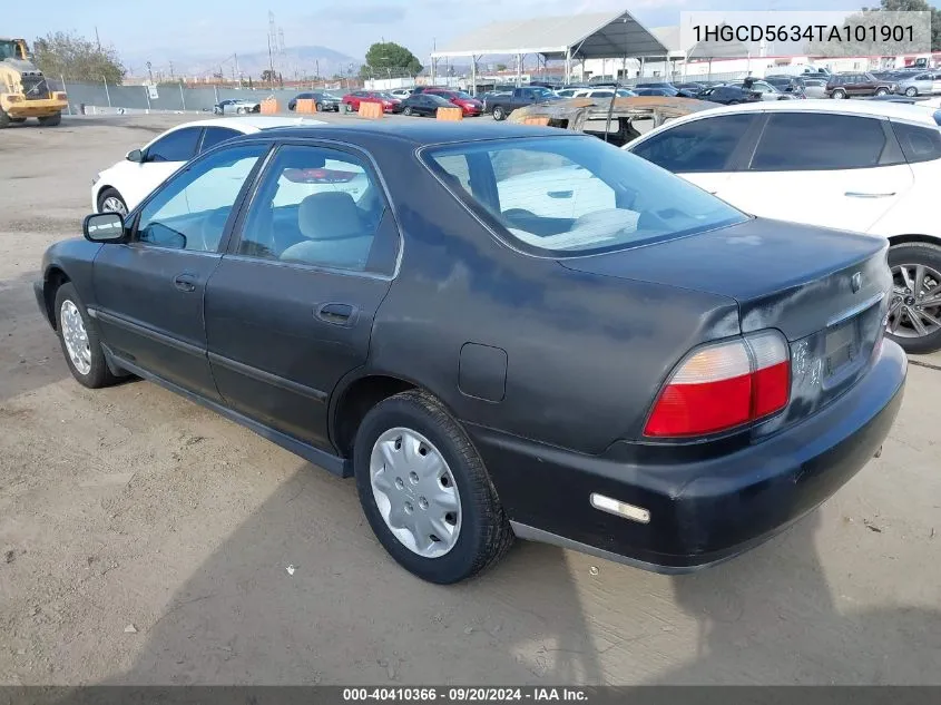 1996 Honda Accord Lx/Ex VIN: 1HGCD5634TA101901 Lot: 40410366