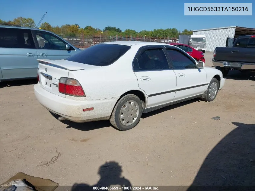 1HGCD5633TA150216 1996 Honda Accord Lx/Ex