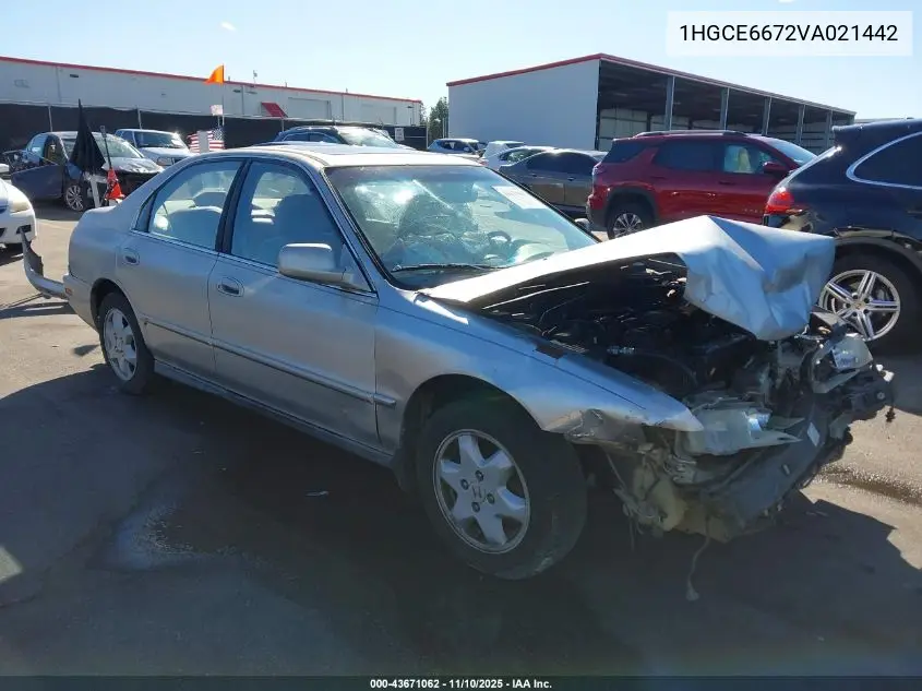 1HGCE6672VA021442 1997 Honda Accord Ex V6