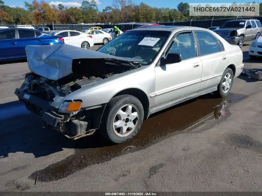 1HGCE6672VA021442 1997 Honda Accord Ex V6