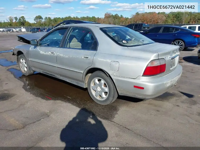 1HGCE6672VA021442 1997 Honda Accord Ex V6