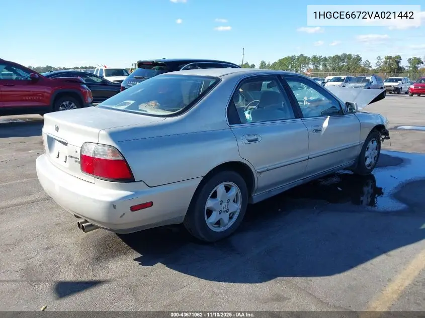 1HGCE6672VA021442 1997 Honda Accord Ex V6