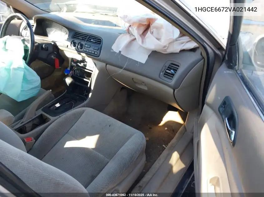 1HGCE6672VA021442 1997 Honda Accord Ex V6