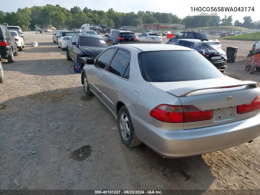 1HGCG5658WA043174 1998 Honda Accord Ex