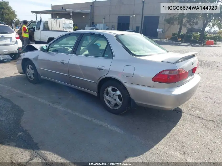 1HGCG6674WA144929 1998 Honda Accord Ex