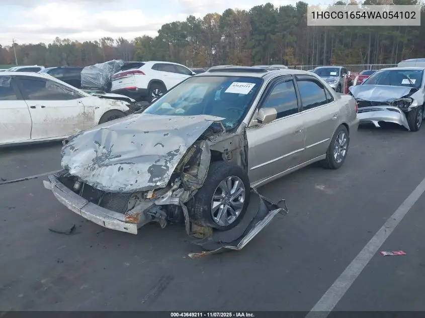 1HGCG1654WA054102 1998 Honda Accord Ex V6