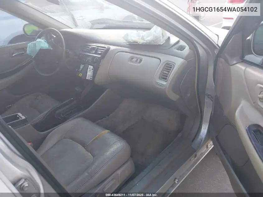 1HGCG1654WA054102 1998 Honda Accord Ex V6