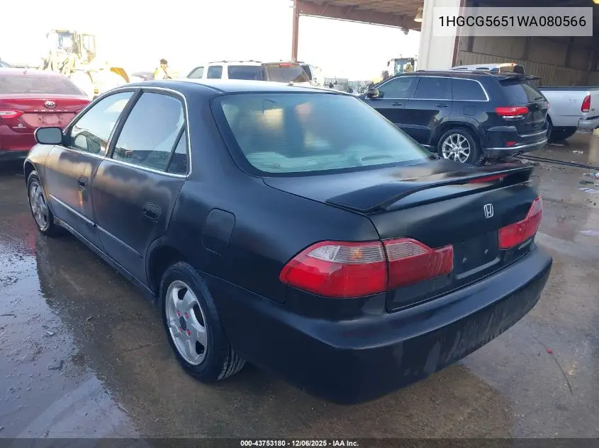 1HGCG5651WA080566 1998 Honda Accord Ex