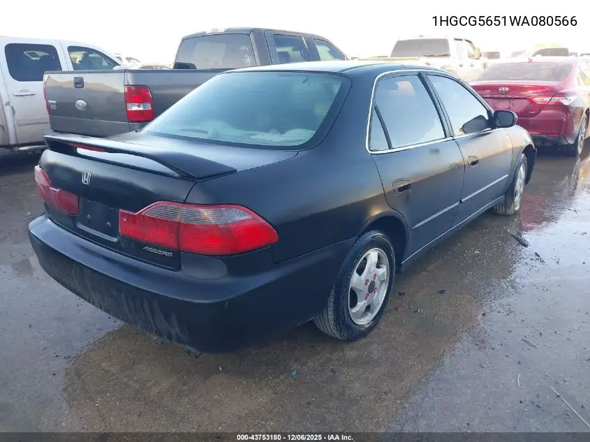 1HGCG5651WA080566 1998 Honda Accord Ex