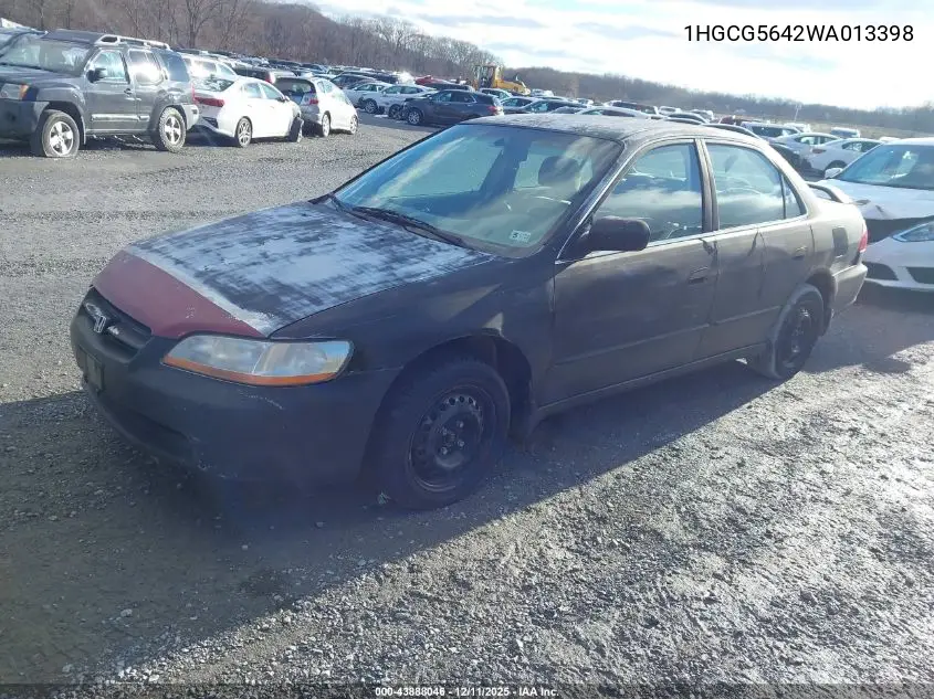 1HGCG5642WA013398 1998 Honda Accord Lx