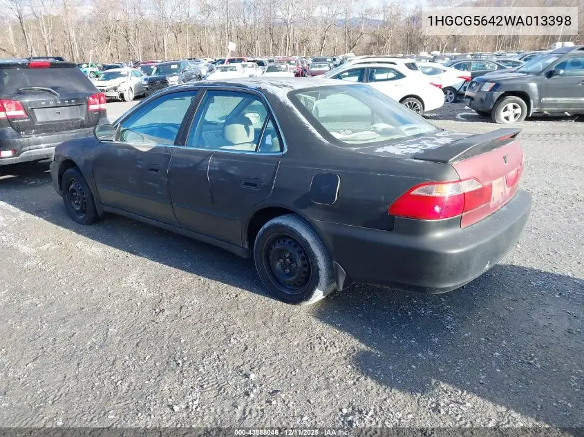 1HGCG5642WA013398 1998 Honda Accord Lx