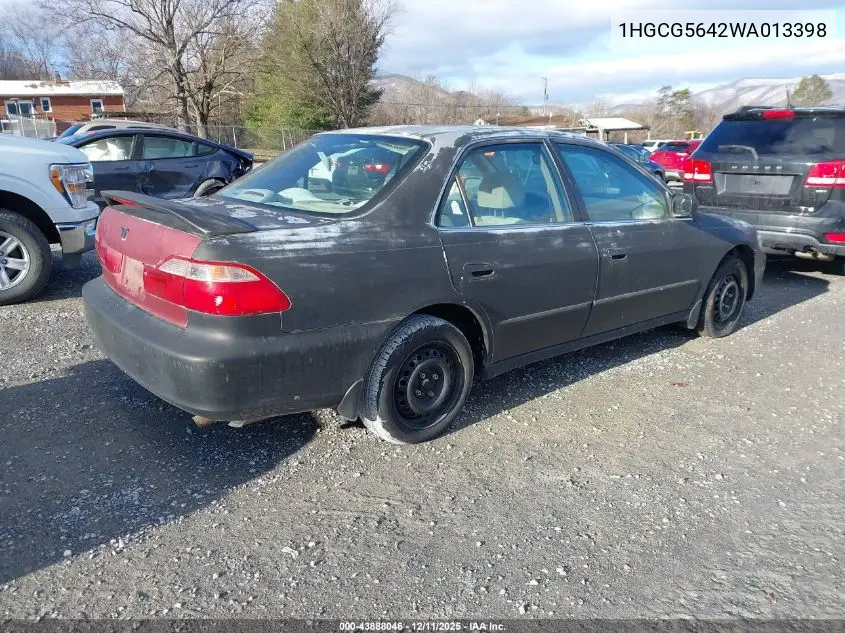 1HGCG5642WA013398 1998 Honda Accord Lx
