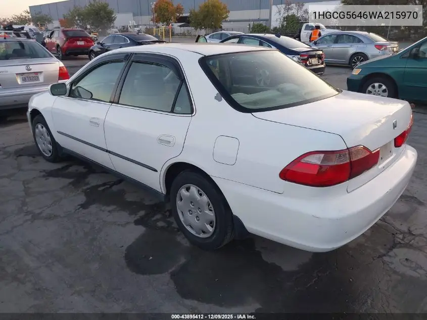 1HGCG5646WA215970 1998 Honda Accord Lx