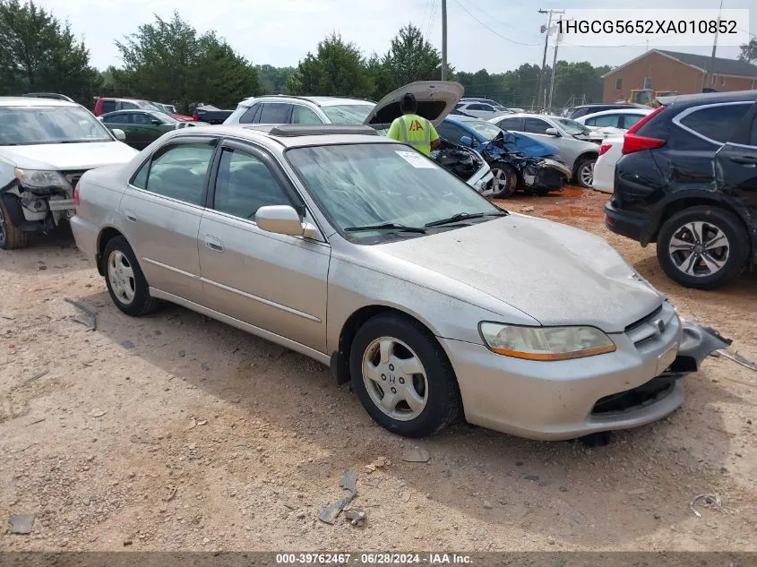 1HGCG5652XA010852 1999 Honda Accord Ex