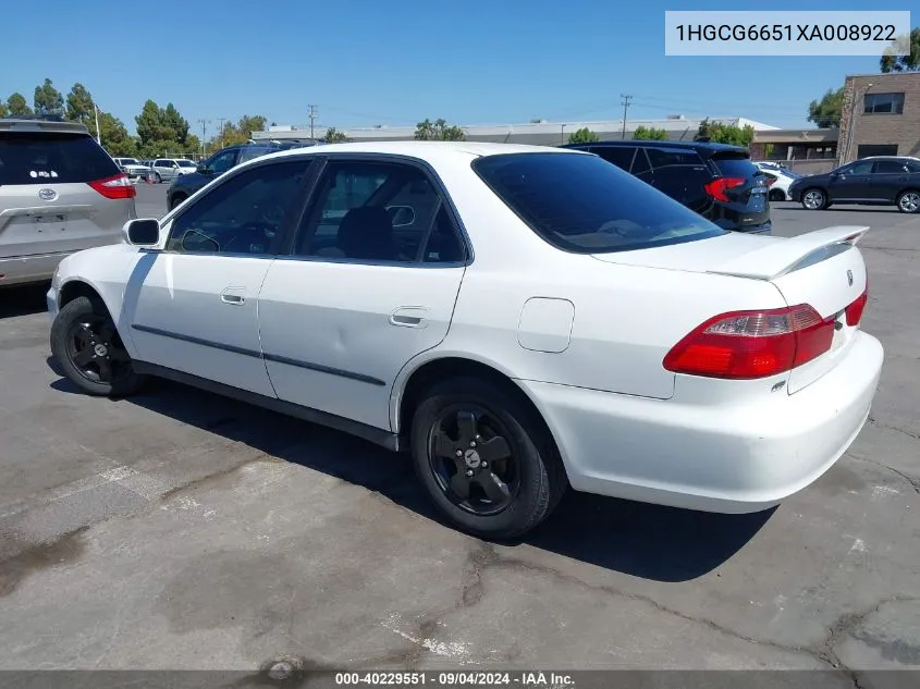 1HGCG6651XA008922 1999 Honda Accord Lx