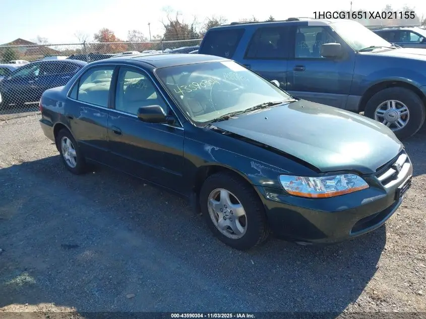 1HGCG1651XA021155 1999 Honda Accord Ex V6