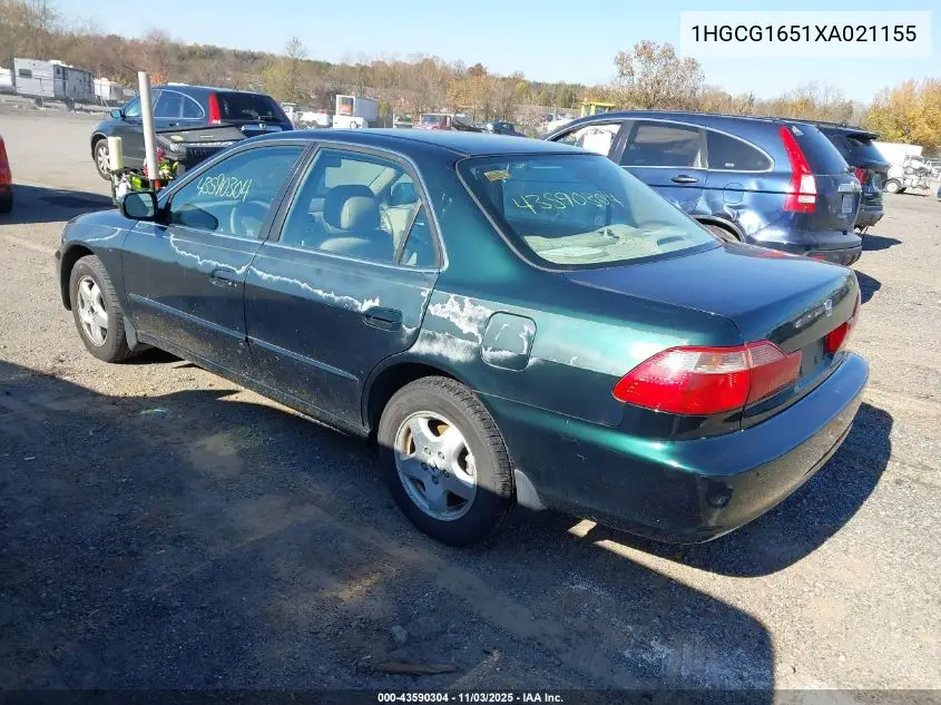1HGCG1651XA021155 1999 Honda Accord Ex V6