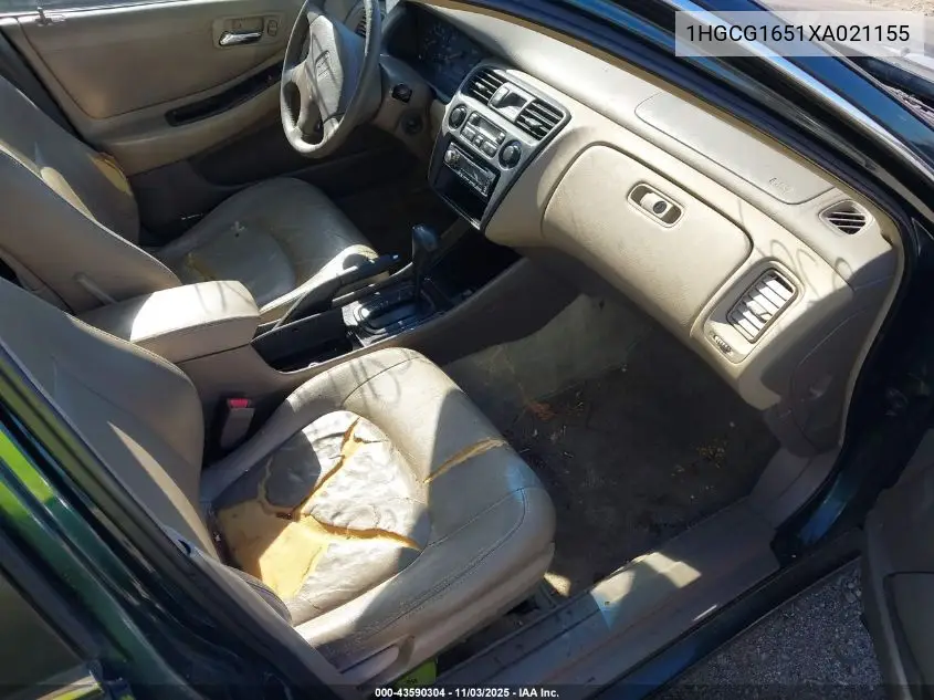 1HGCG1651XA021155 1999 Honda Accord Ex V6