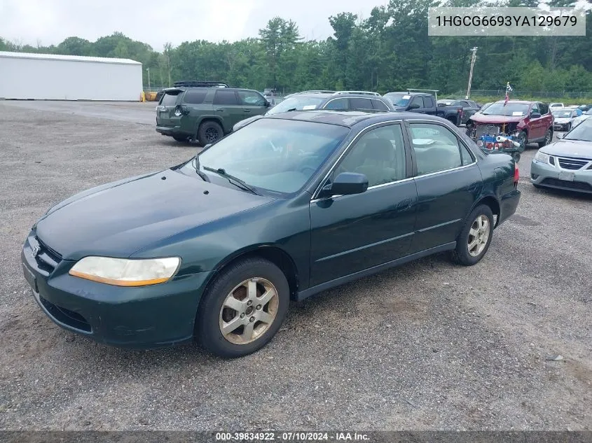 1HGCG6693YA129679 2000 Honda Accord 2.3 Se