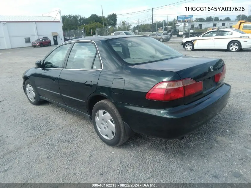 2000 Honda Accord 3.0 Lx VIN: 1HGCG1645YA037626 Lot: 40162213