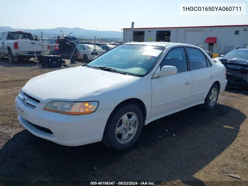 2000 Honda Accord 3.0 Ex VIN: 1HGCG1650YA060711 Lot: 40186347