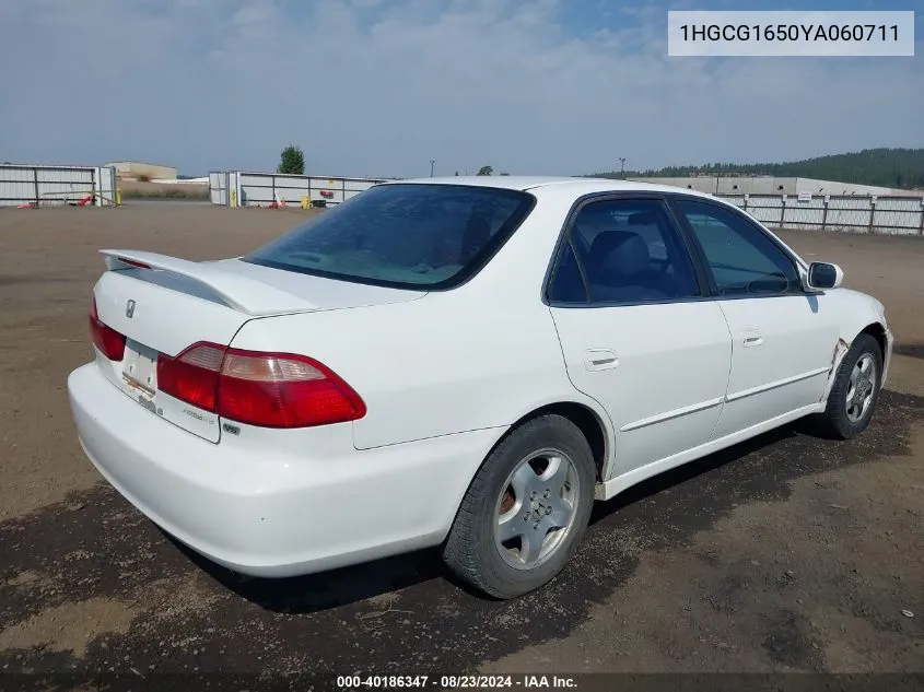 2000 Honda Accord 3.0 Ex VIN: 1HGCG1650YA060711 Lot: 40186347