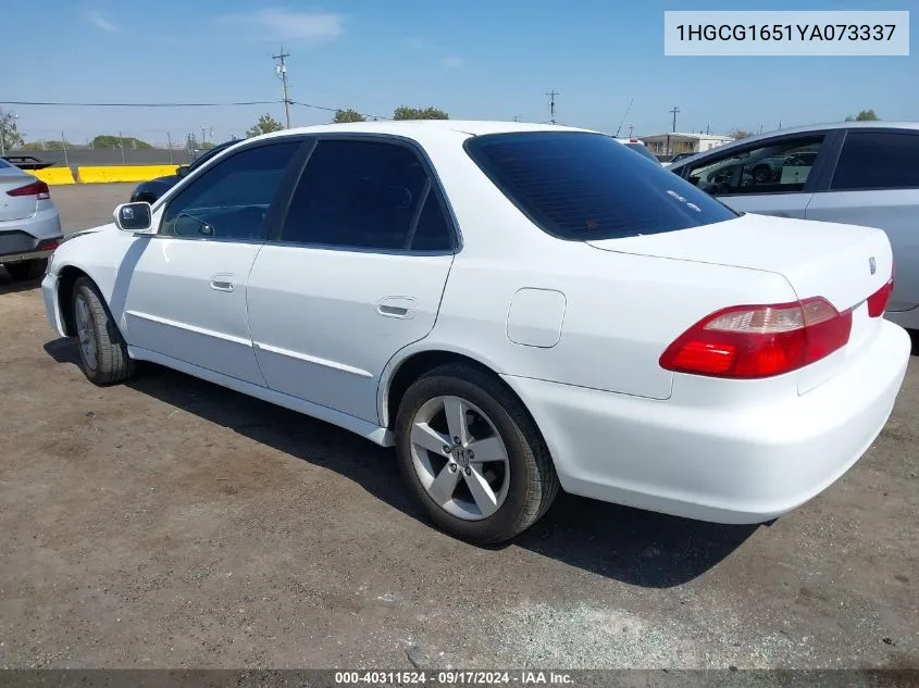 2000 Honda Accord 3.0 Ex VIN: 1HGCG1651YA073337 Lot: 40311524