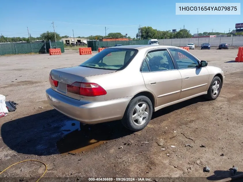 2000 Honda Accord 3.0 Ex VIN: 1HGCG1654YA079875 Lot: 40436689