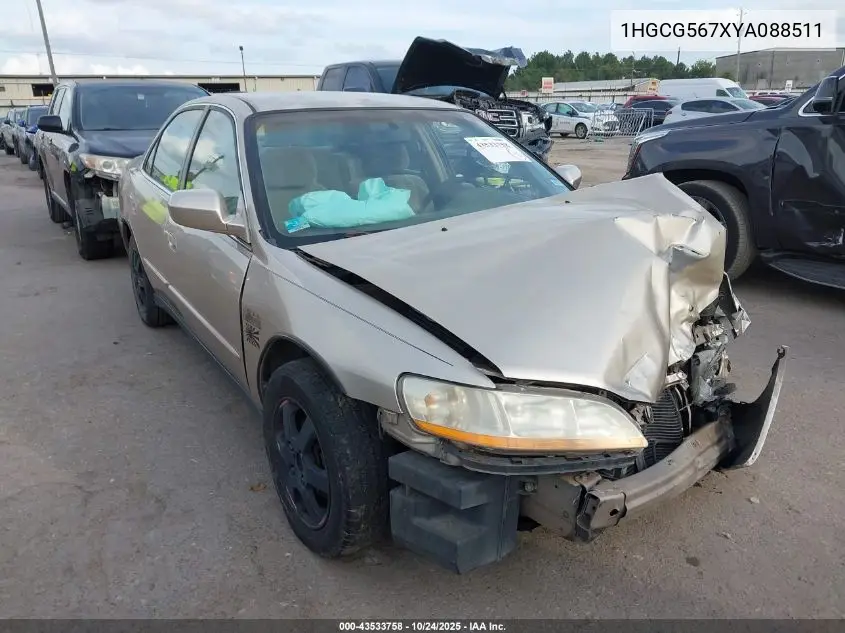 1HGCG567XYA088511 2000 Honda Accord 2.3 Se