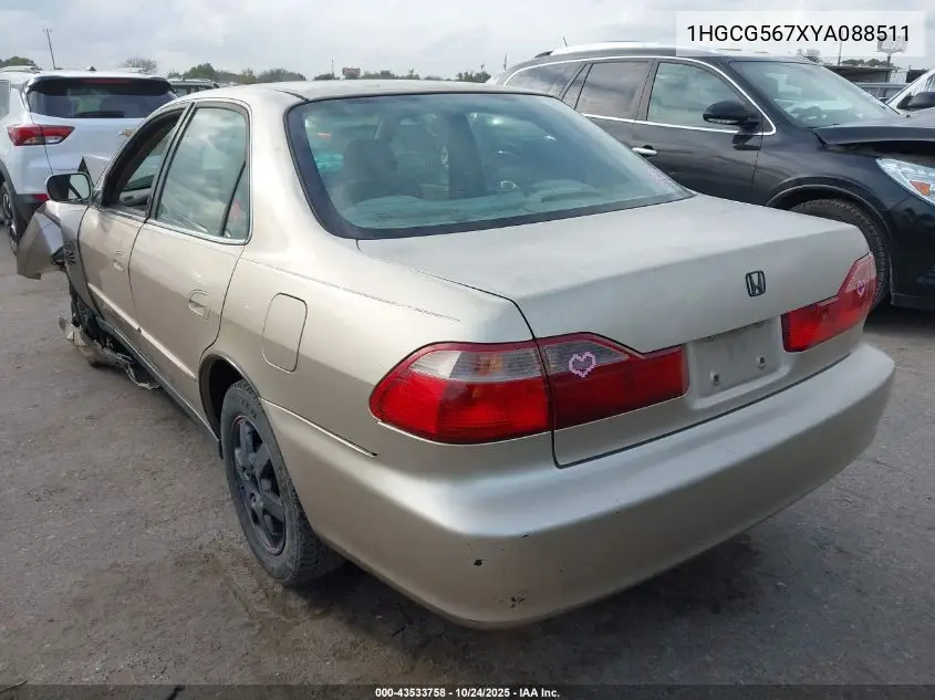 1HGCG567XYA088511 2000 Honda Accord 2.3 Se