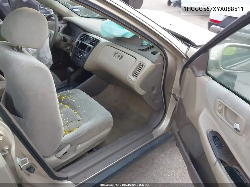 1HGCG567XYA088511 2000 Honda Accord 2.3 Se
