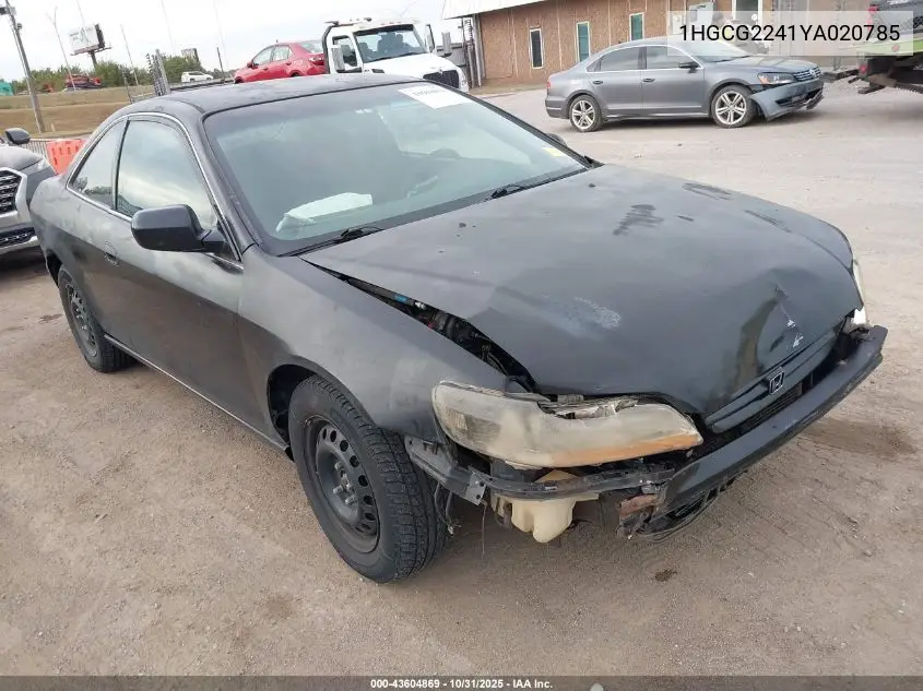 1HGCG2241YA020785 2000 Honda Accord 3.0 Lx