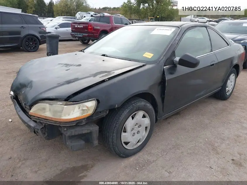 1HGCG2241YA020785 2000 Honda Accord 3.0 Lx