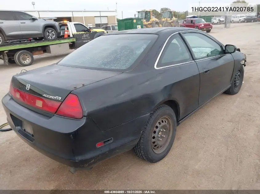 1HGCG2241YA020785 2000 Honda Accord 3.0 Lx