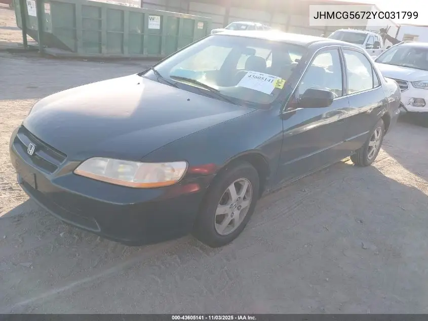JHMCG5672YC031799 2000 Honda Accord 2.3 Se