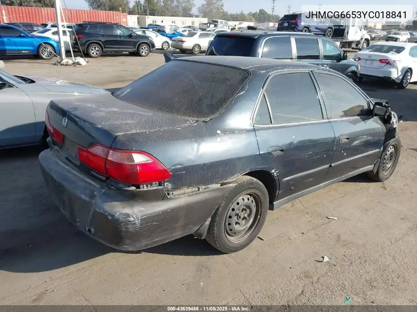 JHMCG6653YC018841 2000 Honda Accord 2.3 Lx