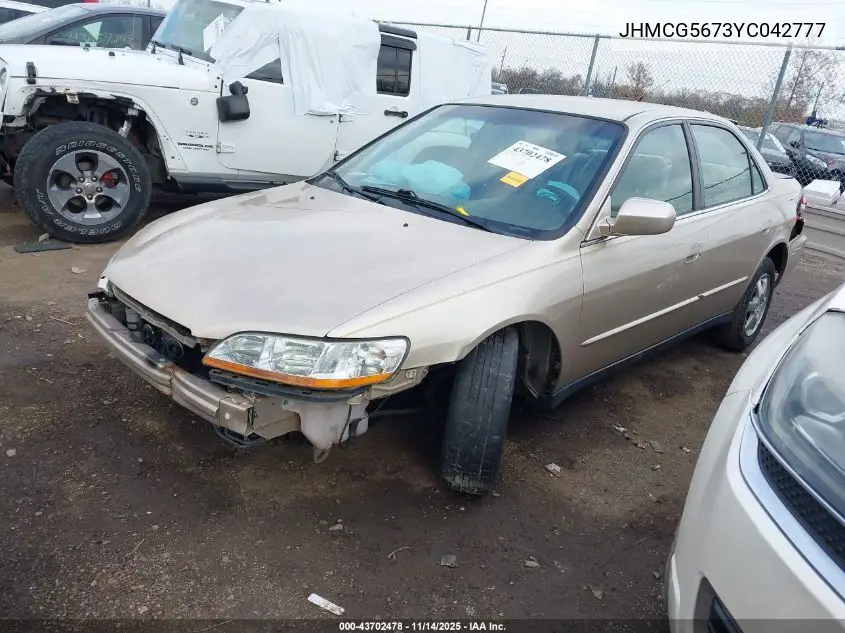 JHMCG5673YC042777 2000 Honda Accord 2.3 Se