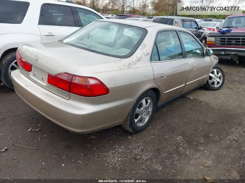 JHMCG5673YC042777 2000 Honda Accord 2.3 Se