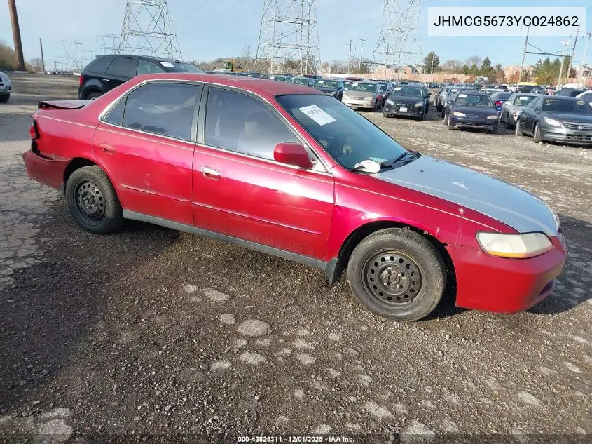 JHMCG5673YC024862 2000 Honda Accord 2.3 Se